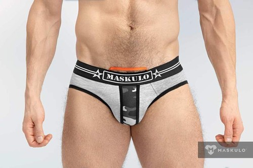 2XL MASCULO Calzoncillos Militares Correa Elevadora Interior Anillo en C Extraíble Gris BR163-93 5 - Imagen 4 de 10