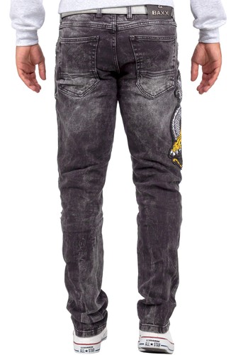 Mens Jeans Trousers Pants Straight Slim Regular Cut Fit Cargo Denim Strikin Dope - Picture 74 of 114
