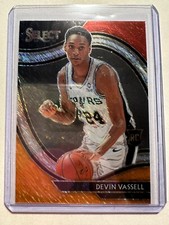 K64,021 - 2020-21 Select Prizms Red White Orange Shimmer #290 Devin Vassell