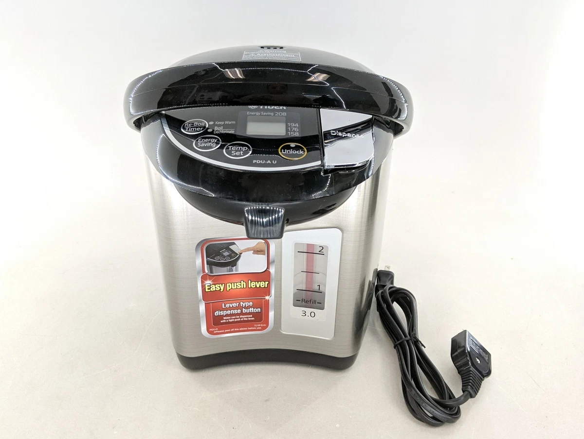 Tiger PDU-A30U-K Stainless Black Water Boiler and Warmer (READ)  785830035773 | eBay
