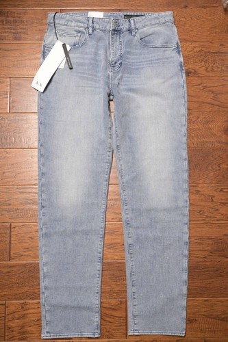Armani Exchange A|X J13 Men's Slim Fit LT Blue Stretch Cotton Denim Jeans 38R - Picture 1 of 13