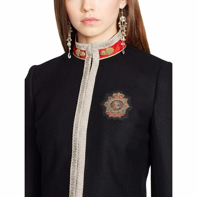 polo blazer with crest