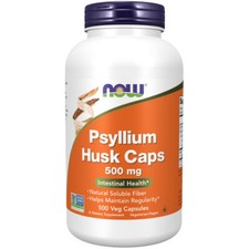 Psyllium Husk 500 Caps 500 mg by Now Foods