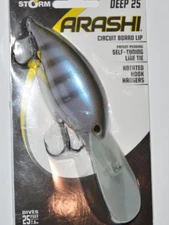 storm arashi rattling deep 25 3.5" bass crankbait dives to 25' bluegill