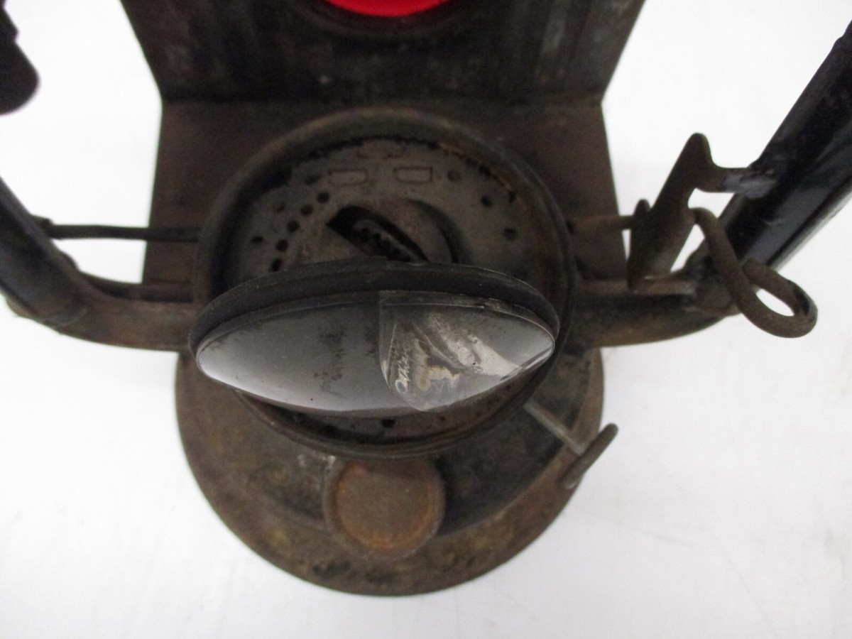 Vtg Dietz Junior Carriage Wagon Lantern Clear Glass Cold Vtg Dietz Junior Carriage Wagon Lantern Clear Glass Cold