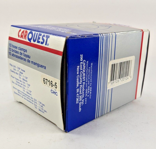 Carquest 6716-5  3/4" - 7/8" hose clamps -- Box of 10 - Picture 3 of 4