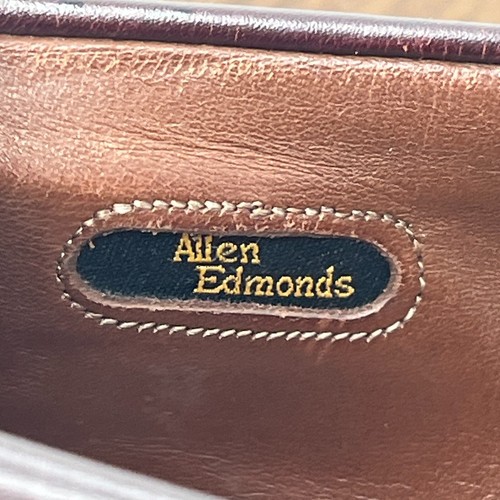 Scarpe mocassino Allen Edmonds Harvard uomo 9,5D pelle bordeaux nappa mocassino 1289 - Foto 20 di 21