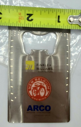 New Belgium Brewery Bottle Opener Metal small portable asheville NC logo - Picture 9 of 12