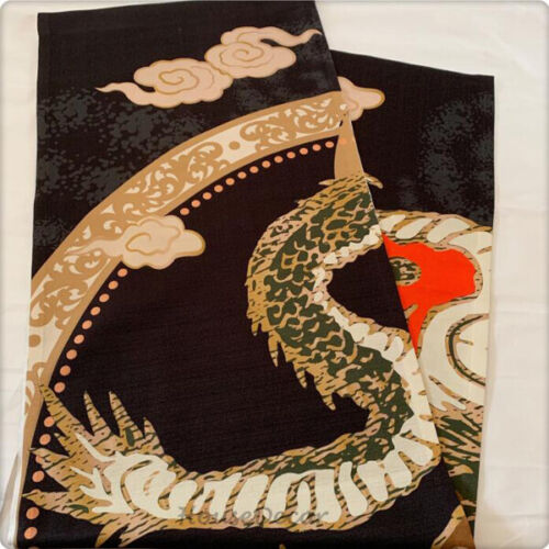 Noren Japanese Divider Tapestry Wall Hanging Door Curtains Chinese Loong Dragon - Picture 2 of 5