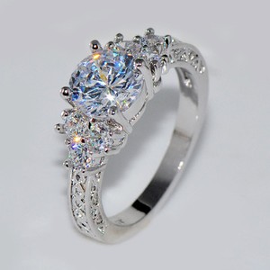 5-80-ct-Lab-diamond-White-Sapphire-Wedding-Ring-10KT-White-Gold-Jewelry-Size4-12