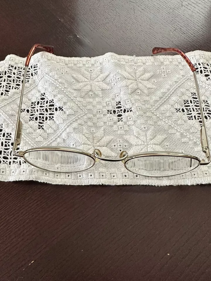 Gafas vintage para mujer Magnivision con marco metálico tono dorado H00605 página MWM Foto 3 de 4