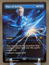 Flare of Denial - (M/NM) Rare Borderless Instant - Modern Horizons 3 (MH3)