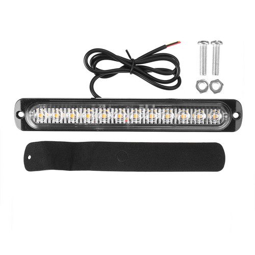 4X Frontblitzer Blitzlicht Warnleuchte LKW PKW Strobe Licht 12LED 12-24V Gelb - Bild 2 von 17