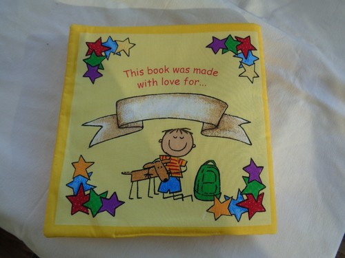School Days Fabric Baby Child Cloth Book - Picture 7 of 7