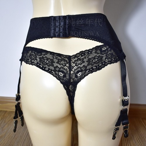 (S~XXXL) Sexy Malla De Colección Cintura Alta Metal Liguero 6 Correas 12 Clips Tirantes - Imagen 7 de 19