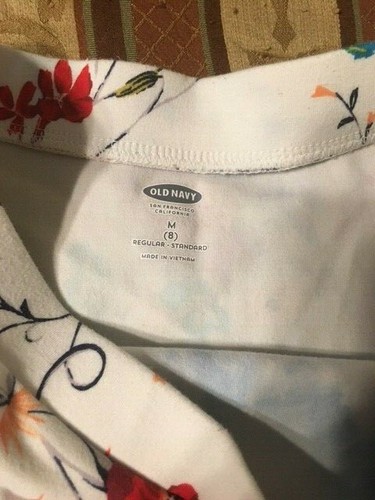 Girl's Old Navy Floral/Birds Skirt--White--Size M(8) - Picture 2 of 2