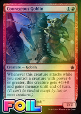 x1 Courageous Goblin FDN Foundations MTG 82 FOIL COMMON M/NM 1x