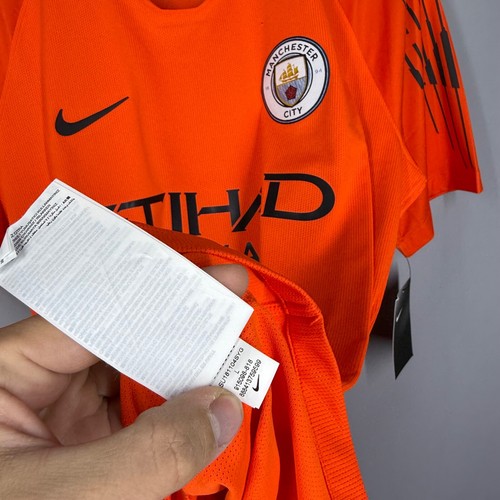 NWT MANCHESTER CITY 2018 2019 GOALKEEPER JERSEY SHIRT PLAYER ISSUE #31 EDERSON L - Picture 8 of 11