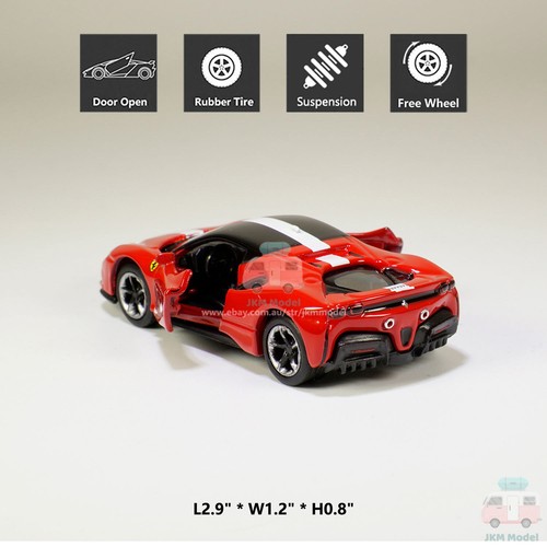1:64 Ferrari SF90 Stradale Assetto Fiorano Model Car Diecast Vehicle Collection - Bild 2 von 12
