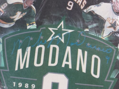 Mike Modano Dallas Stars signierte laminierte Zeitung Ruhestand Grüße #9 JSA - Bild 2 von 4