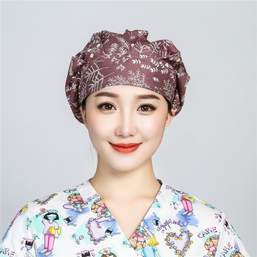 Women's Printing Bouffant Cap/Hat Adjustable One size Fit Most Cute Pattern Hats - Picture 268 of 290