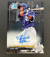 2017 Bowman Chrome 1st - Jorge Ona #CPA-JO San Diego Padres - AUTO