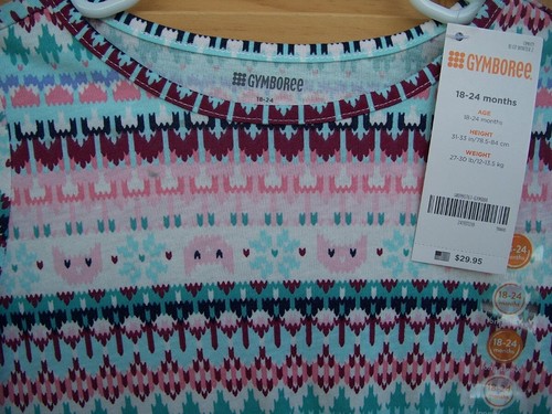 Abito GYMBOREE nuovo con etichette pastello Fair Isle~taglia 18-24 mesi~maniche lunghe~da 18M a 24M~NUOVO~ - Foto 2 di 2