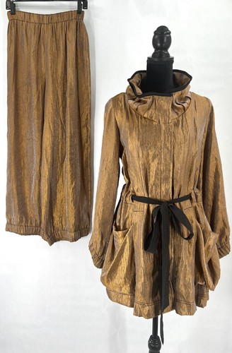 Design Today’s Wired Collar Jacket and Balloon Pants Set Bronze Gem Color M - Picture 15 of 15