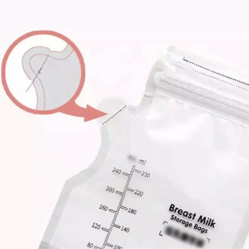 10~100pcs 250ML Pre-Sterilised Breastmilk Baby Breast Milk Storage Bags Pouches - Picture 7 of 13