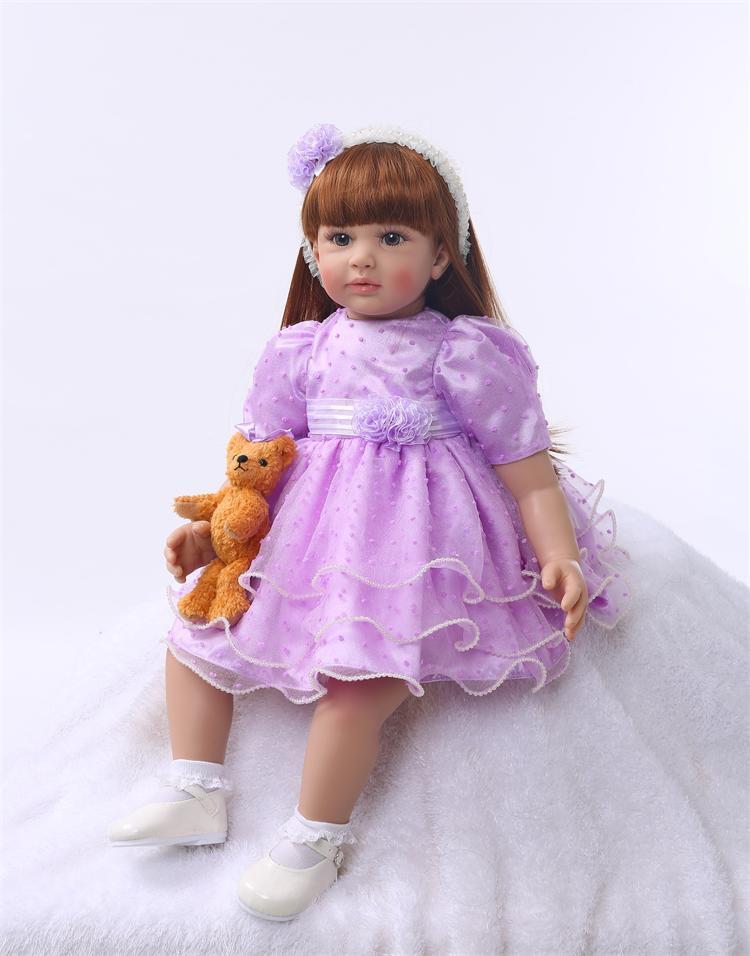 22'' Reborn Toddler Baby Dolls Handmade Lifelike Vinyl Silicone Girls Realistic 22'' Reborn Toddler Baby Dolls Handmade Lifelike Vinyl Silicone Girls Realistic