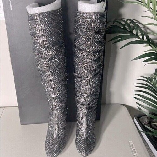 NEW INC International Concepts Studded Boots  Women shows |  Pewter | 5, 5.5, 6 - Picture 9 of 15