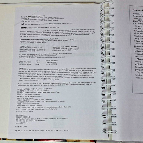 Ball Complete Book of Home Preserving 400 Leckere & Kreative Rezepte Spirale HC - Bild 10 von 11