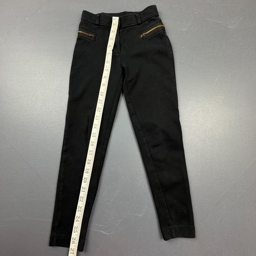 Crewcuts Jeggings Girls Size 8 Black Stretch Slim Fit Zip Pockest Pants - Picture 3 of 8