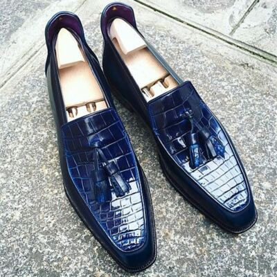 blue crocodile shoes