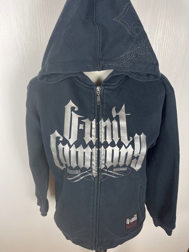 G-Unit Full Zip Heavy Weight Hoodie Black Women’s Size Medium - Picture 2 of 9