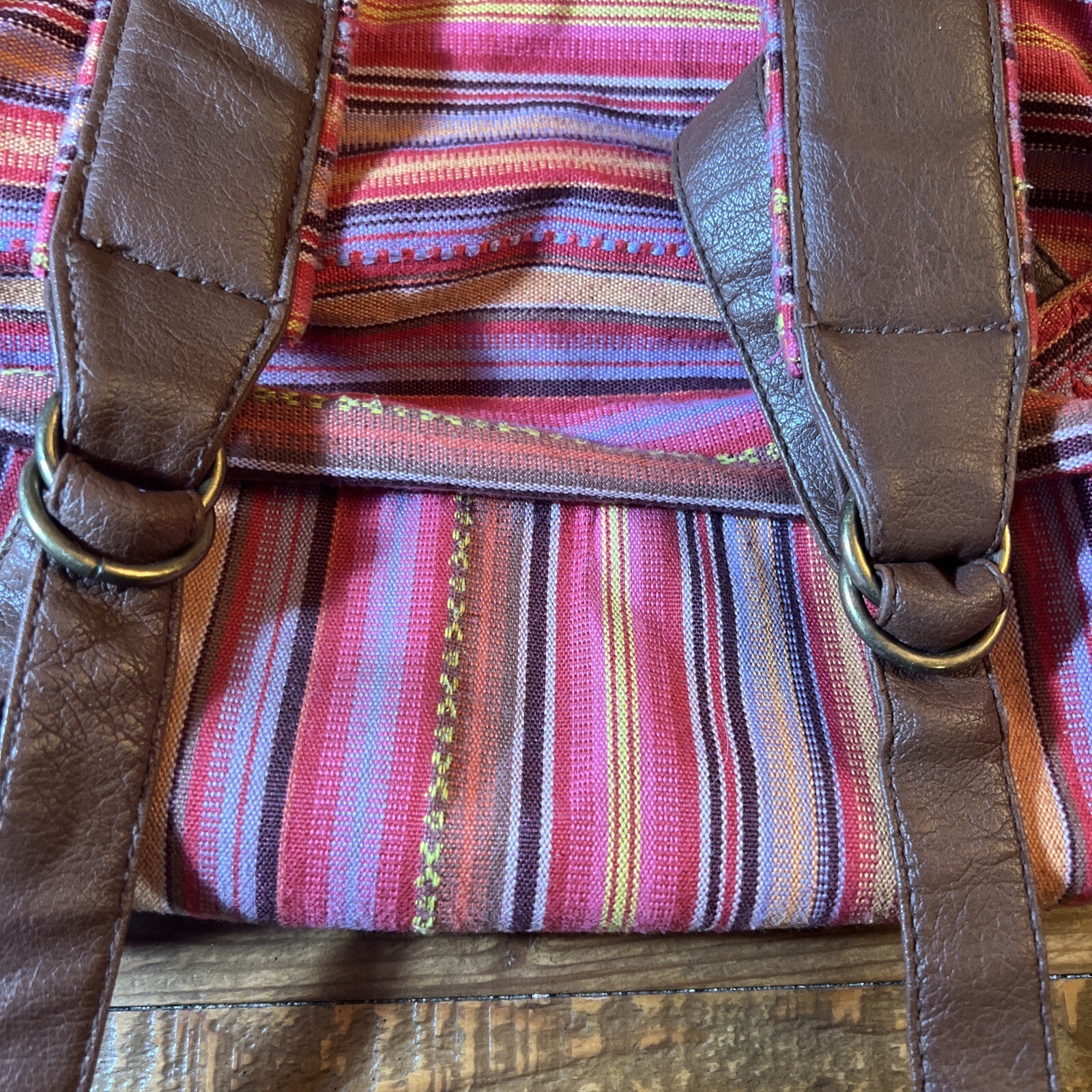 Olsenboye Backpack knapsack Multicolor Tapestry S… - image 9