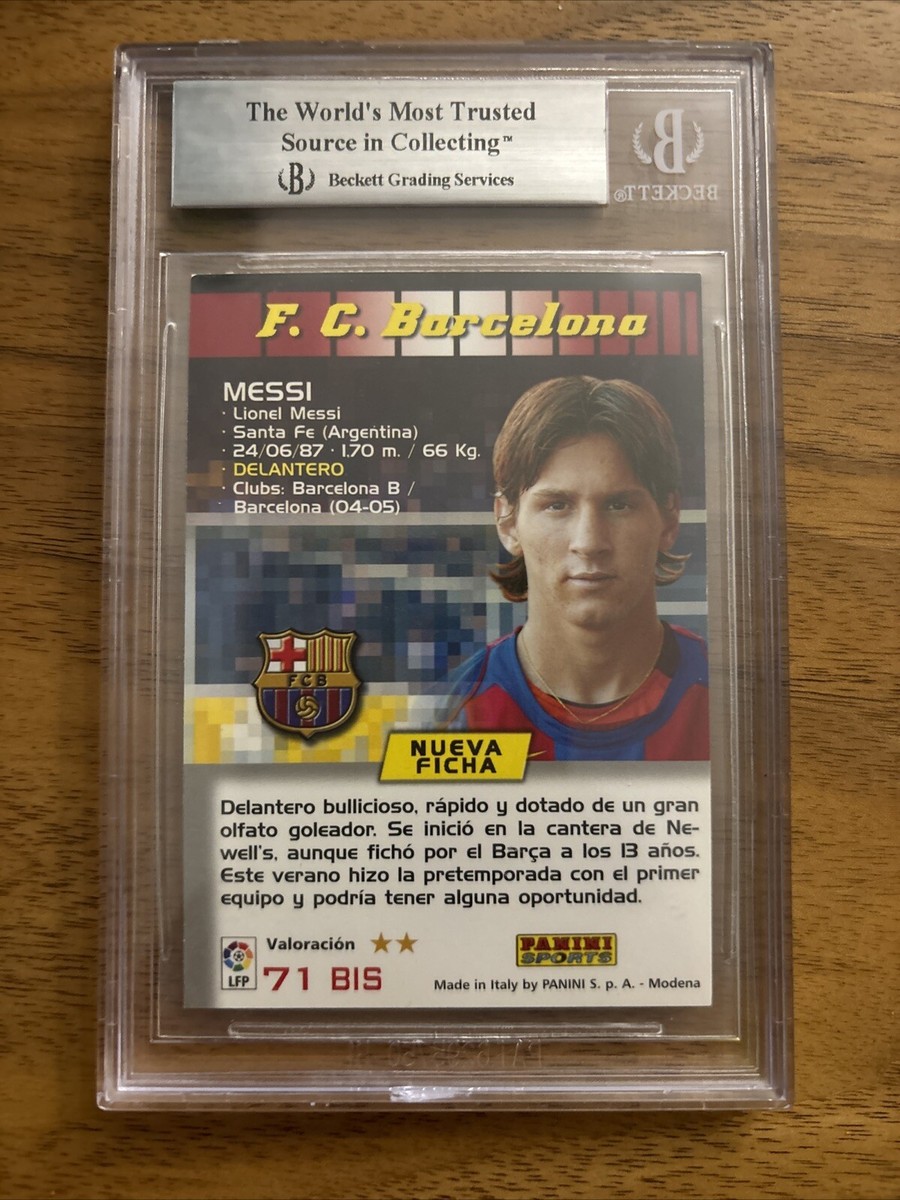 メッシ カード ルーキー バルセロナ0405 panini