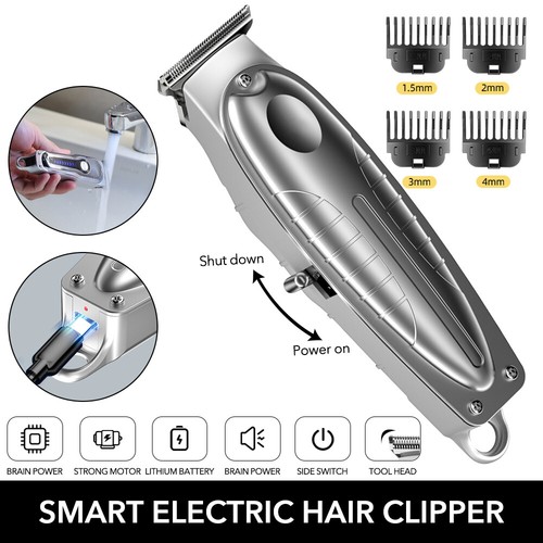 Men's Beard Trimmer Hair Clipper Waterproof Electric Body Shaver Grooming Kits - Picture 22 of 22