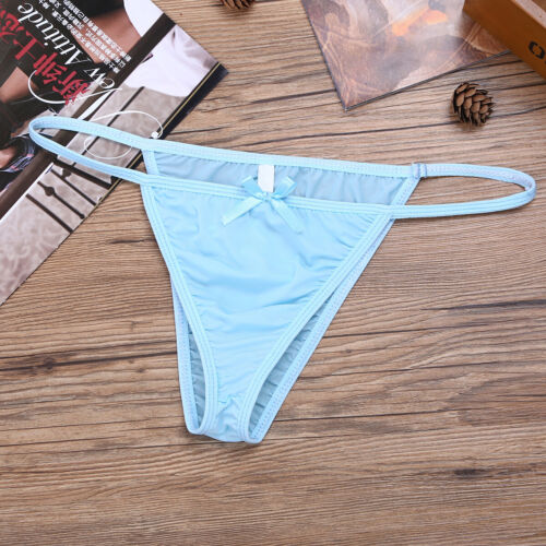 Para hombres Suave Suave Suave Sedoso Abultamiento Bikini Contorneado Bolsa Calzoncillos Ropa Interior Moño - Imagen 15 de 16