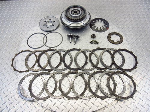 2003 Harley Davidson Electra Glide FLHTCI Clutch Basket Inner Outer Plates OEM - Foto 1 di 12