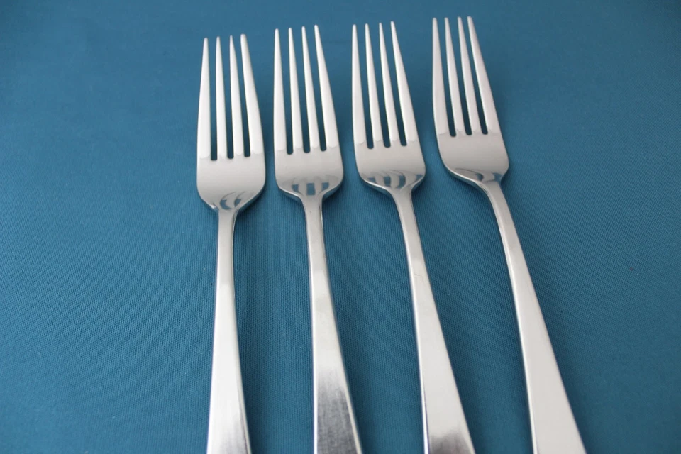 4 tenedores de cena Wallace LOTUS 18/8 acero inoxidable Japón 8" Foto 3 de 4