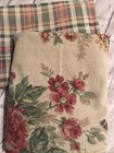 Ralph Lauren CHAPS WAINSCOTT Floral Rose/Plaid Reversible Pillow Shams~KING