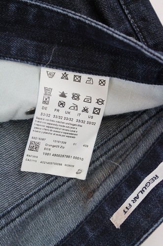 Hugo Boss Orange25 Zip EOS Regular Fit Hombre W32/L32 Azul Oscuro Jeans - Imagen 6 de 8