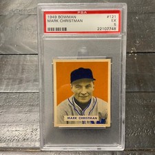 1949 Bowman Mark Christman #121 *Senators* PSA 5 EX