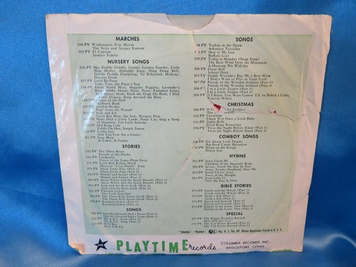RARE: Arthur Godfrey Sings: The Animal Fair 7" VG Red Vinyl Playtime Records - Picture 2 of 6