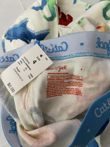 Cat & Jack Boys 2 Pieces Pajama Set Long Sleeves Size 4 NWT - Picture 4 of 4