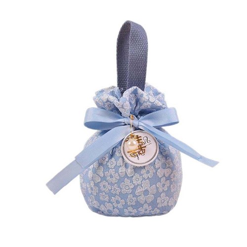 Sakura Ribbon Bow Wrist Bag Stripe Festive Sugar Bag Outdoor - Picture 15 of 19