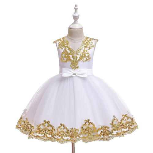 Flower Girls Princess Baby Kids Tutu Dress Sequin Christmas Bridesmaid Prom Gown - Picture 8 of 77