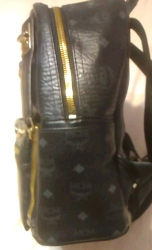 Men’s MCM Stark Visetos Backpack black Retail $1200 removable pouch - Picture 6 of 14