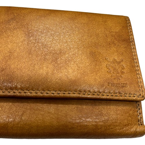 Italian Leather Slouchy Bag W/ Billfold Set Vintage Borse in Pelle Womens Cognac - Picture 5 of 11